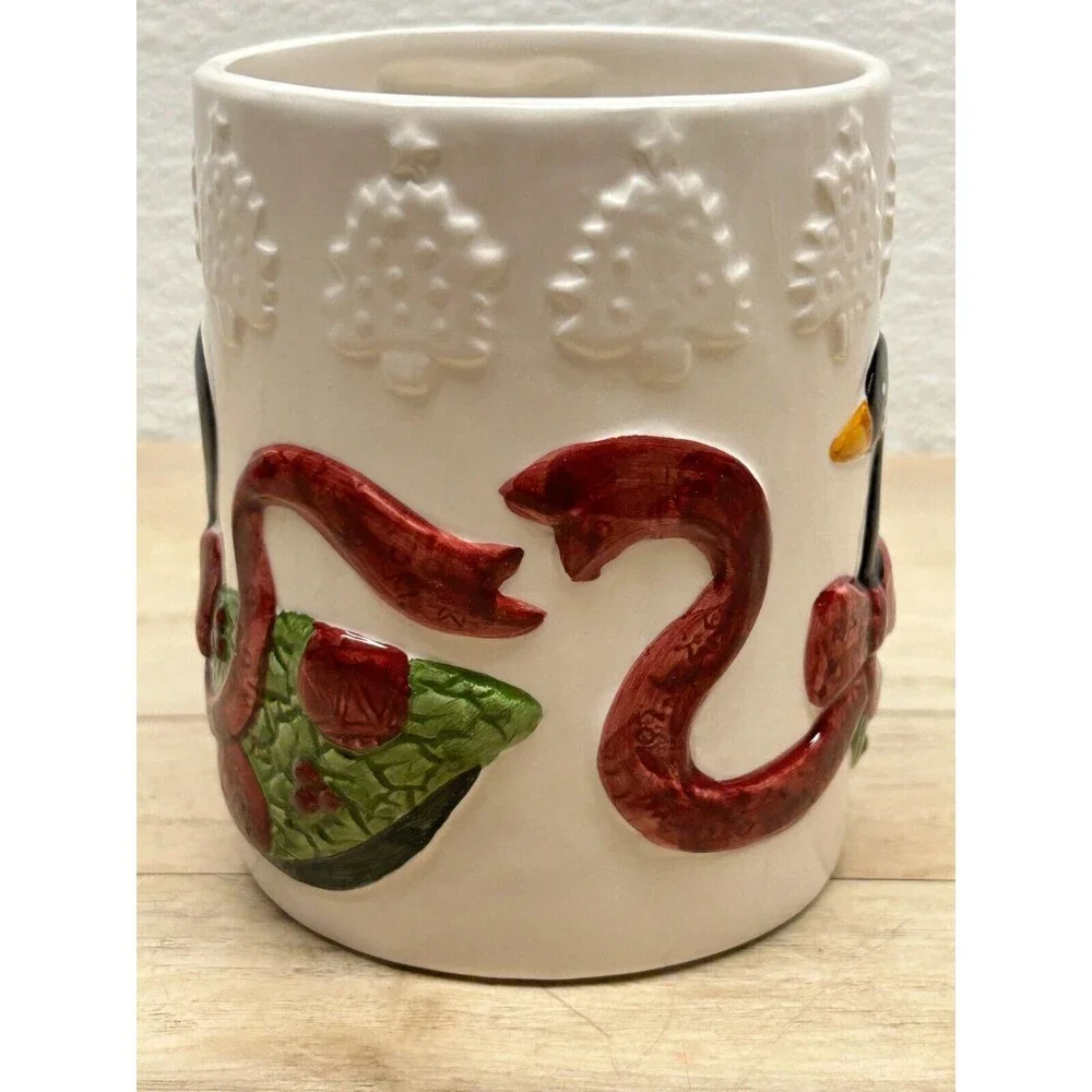 Vtg Wilton Court Quacker NR. Set Of 4 Porcelain Coffee Mugs NIB